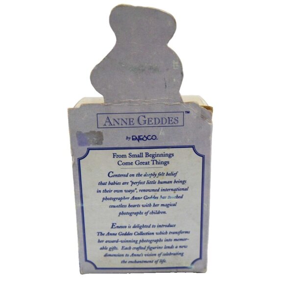 Vintage ANNE GEDDES by Enesco 3" tall ceramic figuring little boy 1998, NEW - Picture 2 of 3